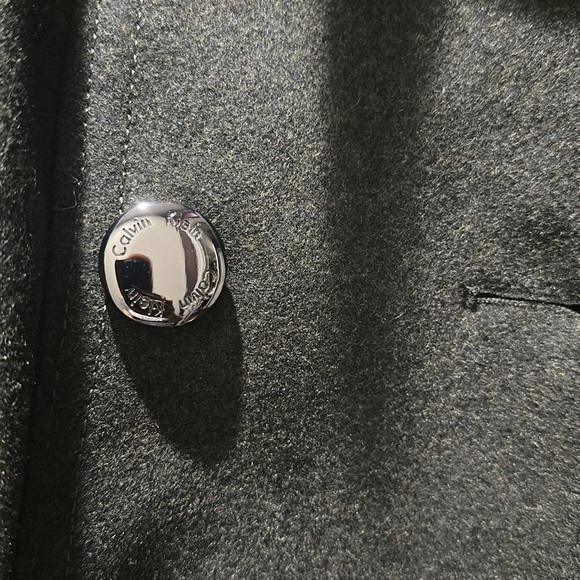 🌸NEW Calvin Klein Women’s Wool & Faux fur Collar Maxi Trench Coat Sz 6 NWT. - Picture 14 of 16